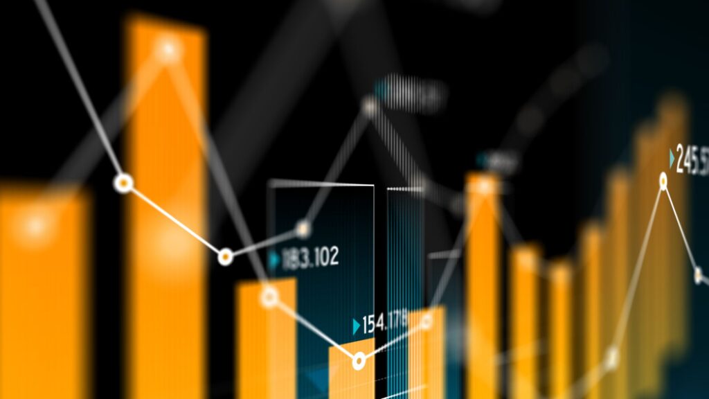 Close-up photo of multiple graphs.
