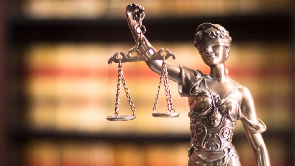Law office legal statue