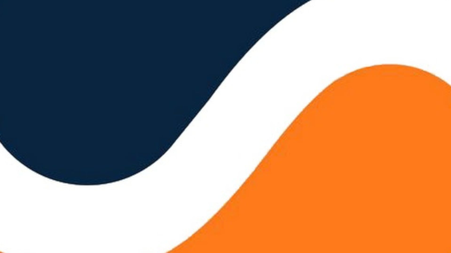 Navy blue, white, orange.